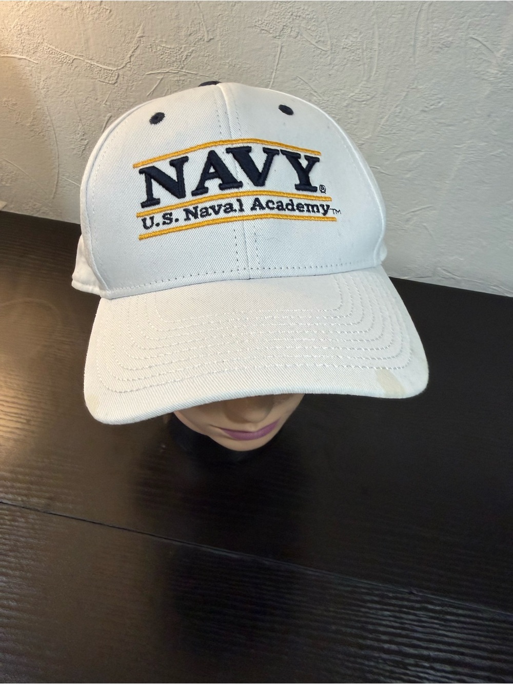 Navy US Naval Academy The Game Snapback Hat White Cotton Midshipmen USNA